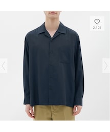 GU | GU オープンカラーシャツ(シャツ/ブラウス)