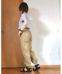 後ろポッケのワッペン😍 | カーゴパンツ