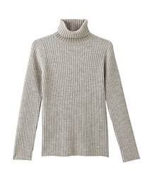 無印良品 | 首のチクチクをおさえた・ワイドリブ洗えるタートルネック(ニット/セーター)