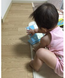 鏡で遊んでる😁 | ママ＆ベビー