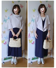 カーデ着用ver. | 変形カーデ開閉するだけで表情が変わる☆取っておいて良かった♪(その他)