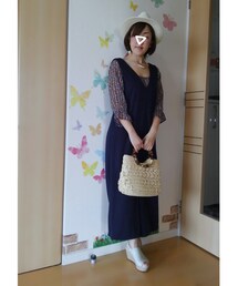 オフショらないver. | トップスをオフショらないと普通にキレイ目カジュアルコーデ✨(その他)