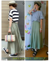 偶然リンク✨ | 昨日のコーデ☆みほちゃんと偶然のリンク⤴✨ビックリ嬉し〜😍💕(その他)