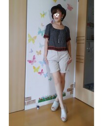 ショーパンver. | 帰宅後あまりの暑さにショートパンツに履き替えてスーパーへ👛(その他)