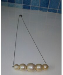 Handmade | お友達のアクセサリー作家さん作☆コットンパール(ネックレス)