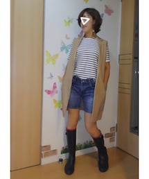 ショーパンver. | ジレ羽織ればショーパンも履けちゃいそう😁(その他)