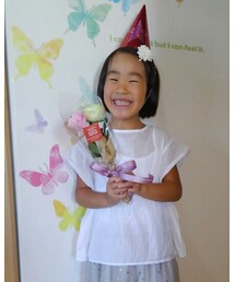 お誕生日💐 | 花束が欲しいと言ったので娘が自分で花を選んでブーケを💐(その他)
