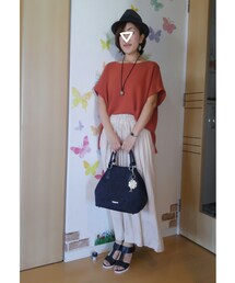 黒小物ver. | ハット、バッグ、サンダル、バングルを黒で統一してクールに✨(その他)