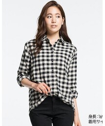 UNIQLO | フランネルチェックシャツ☆サイズM(シャツ/ブラウス)