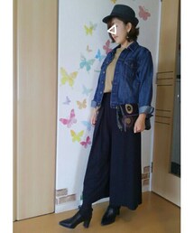 デニジャケver. | 羽織りないと寒くて出勤出来ない〜😣(その他)