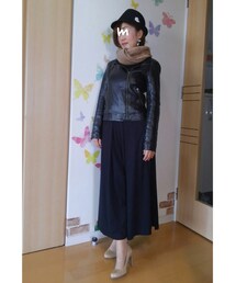 ストールver. | ベージュのヒョウ柄ストールを巻いて🎵(その他)