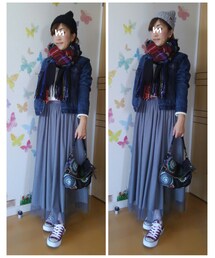 迷ったver. | 秋色コンバース＋ニット帽の色で迷う😖どっちが好きですか？(その他)