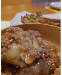 今夜の夕飯🍚 | 里芋と豚挽肉&茹で落花生の餡かけと焼ししゃも🌟美味しかった😋(食器/キッチン)