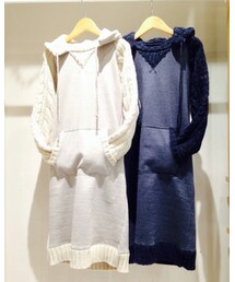 Rinajour | 袖ニット×スウェットワンピース☆2年前に購入🎵お気に入り❤(ワンピース/ドレス)