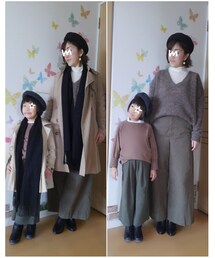 ありナシver. | 娘の配色大人っぽいのに母の全体的に同じトーンでぼやけ気味に💧(その他)