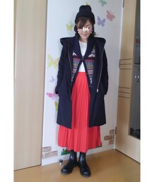 アウターver. | ウールのコートでも日中は暖かく過ごせたのに夜は寒かった😫(その他)