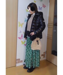 アウターありver. | スカーチョなのでショート丈ダウンを💡(その他)