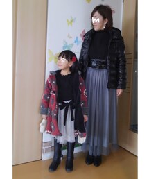 アウターver. | アウターはいつものコートで❤母は寒いのでダウンで💡(その他)
