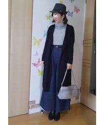 黒小物ver. | ベルトとブーツを黒にしたら…ちょっとキレイめ大人コーデ✨(その他)