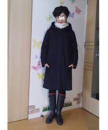リアルコーデver. | リアルには雨降りなのでレインブーツを履いて防寒コーデで☔(その他)