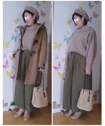 パターン1 | アースカラーのみで引き締まり感無しのコーデ😅ボヤッとしてる💧(その他)