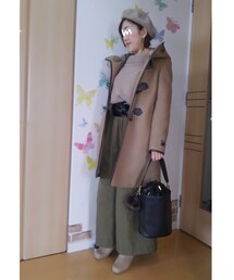 アウターver. | 引き締めに黒小物を入れて💡ボヤッと感が解消された、ような?(その他)