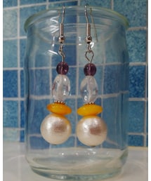 Handmade | 自作ピアス☆今季流行りの形をマネて✨(ピアス（両耳用）)