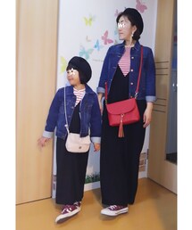 デニムジャケットver. | アウターにはデニムジャケットを羽織って🎵リアルはトレンチを…(その他)