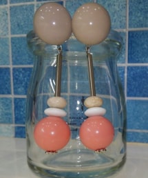 Handmade | 2017春自作ピアス☆今季流行りの大振りデザイン(ピアス（両耳用）)