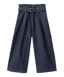 GU | サイズ140/1490円★ワイドデニムパンツ(デニムパンツ)