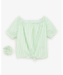 ZARA | シュシュ付きプリントTシャツ/サイズ:娘134、母164☆1990円(Tシャツ/カットソー)