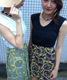 パワショル切り替えレトロワンピ

(ワンピース)