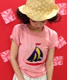 ヨット柄⛵️マリンTシャツ(Tシャツ/カットソー)