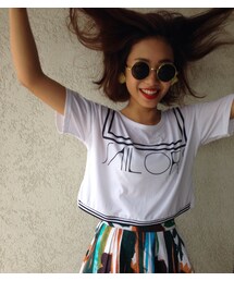 セーラープリントTシャツ(Tシャツ/カットソー)