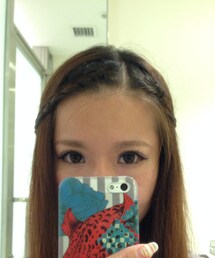 編み込みアレンジ♡(ヘアゴム)