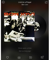 今聴きたい曲:Livin'on a Prayer/Bon Jovi | CD