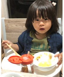 ご飯粒りこさん🤣 | デニムスカート