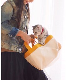 Handmade | igでオーダーした作家さんのキャンバスワイドトート(トートバッグ)