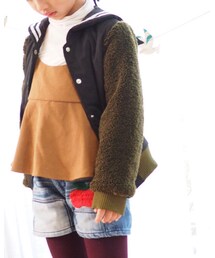 NEEDLE WORK SOON | りんご刺繍 ニードルのリメイクデニムは本当に素敵(デニムパンツ)