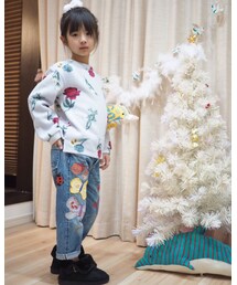 petit main | GTHの去年のリメイクデニム ゆったりラインの9分丈(スウェット)