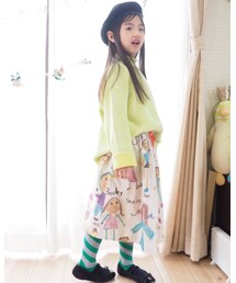 DENIM DUNGAREE | ラクガキ柄のコーデュロイスカート(スカート)