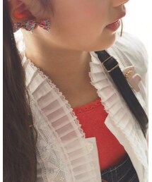 Handmade | リバティのキャンディイヤリング。ハンドメイド作家さんの(イヤリング)