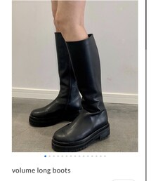 LAZY AND EASY | volume long boots ¥8,400(ブーツ)