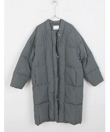 ノーカラーロングダウンコート(ダウンジャケット/コート)