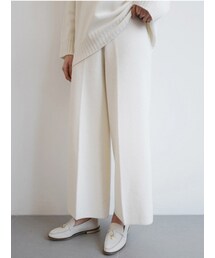 ソフトニットワイドパンツ(その他パンツ)