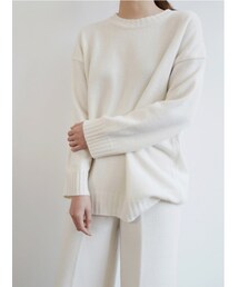 ルーズラウンドネックニット(ニット/セーター)