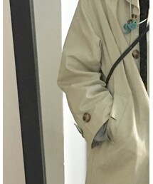 朋友送了新衣服 | トレンチコート