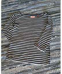 Hollywoodranchmarket | ボートネックボーダーカットソー(Tシャツ/カットソー)