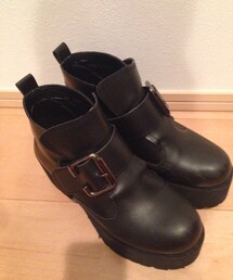 MURUA | 黒ヒールブーツ(ブーツ)