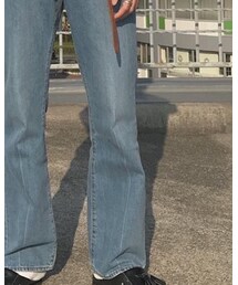 GU | フレアパンツ(デニムパンツ)